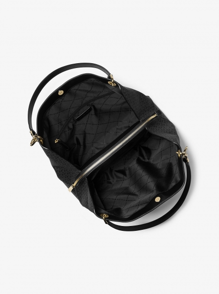 MICHAEL Michael Kors Christina Large Signature Logo Shoulder Bag
