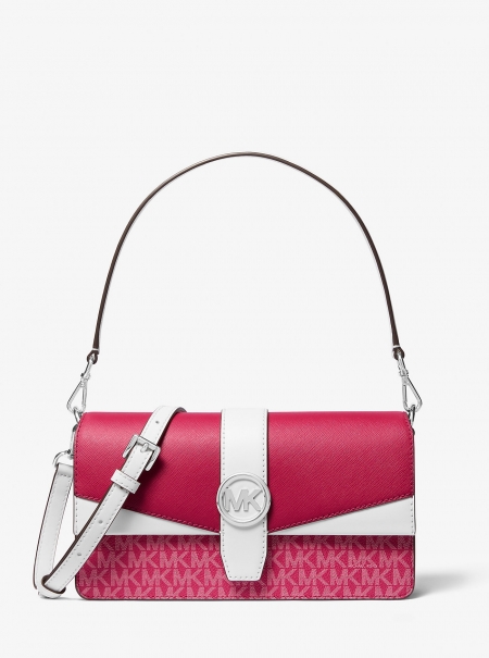 MICHAEL Michael Kors Greenwich Medium Signature Logo Convertible Shoulder Bag