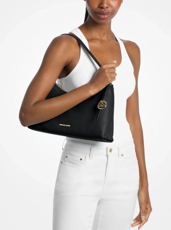 Sammy Medium Pebbled Leather Convertible Shoulder Bag