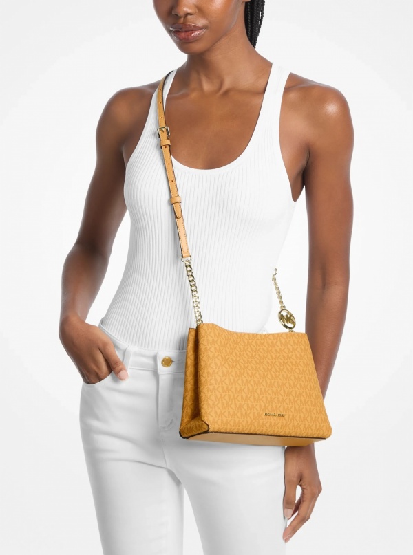 Christina Small Signature Logo Crossbody Bag
