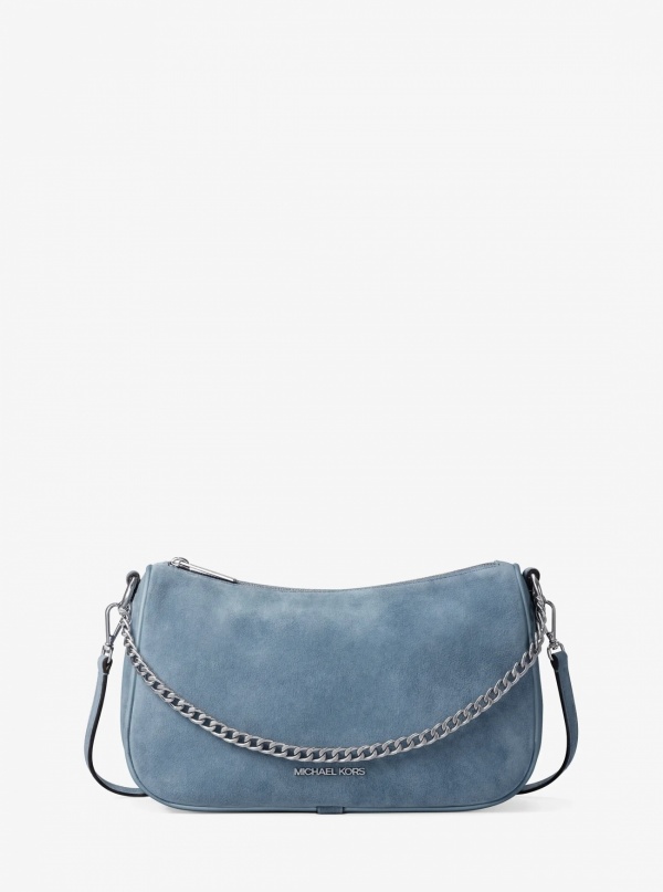 Carmela Medium Suede Convertible Crossbody Bag