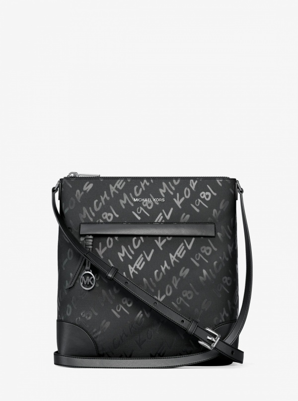 Prescott Small Logo Printed Nylon Crossbody Bag