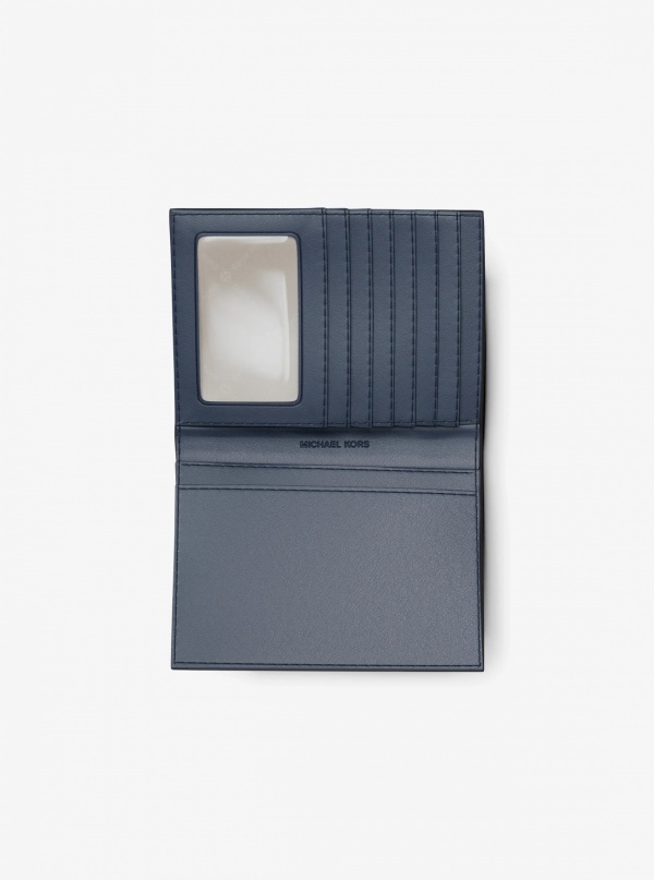 Jet Set Travel Medium Striped Signature Logo Passport Case