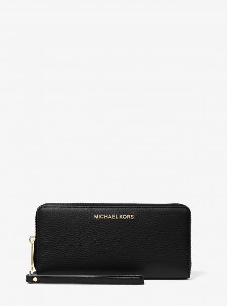 MICHAEL Michael Kors Jet Set Travel Large Pebbled Leather Wristlet