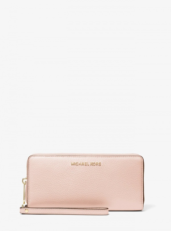 MICHAEL Michael Kors Jet Set Travel Large Pebbled Leather Wristlet