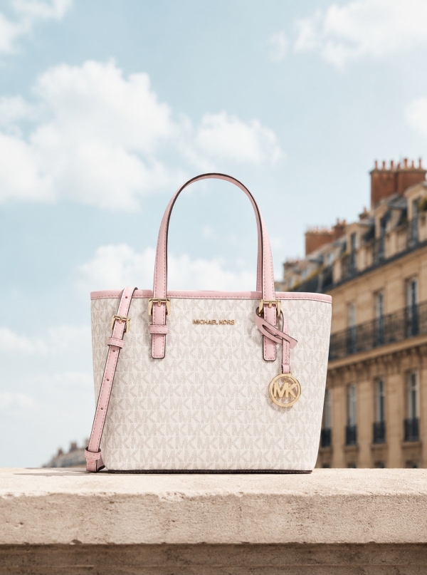 MICHAEL Michael Kors Jet Set Travel Extra-Small Logo Top-Zip Tote Bag