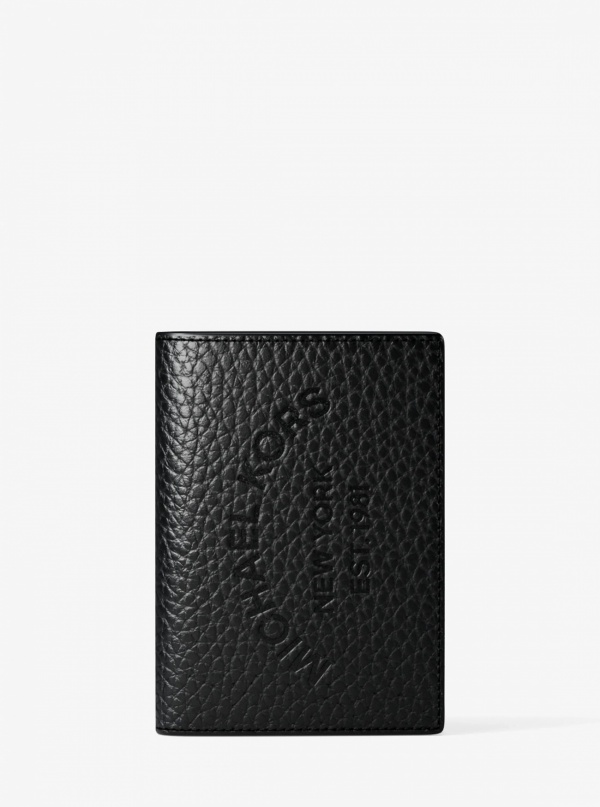 Michael Kors Mens Cooper Pebbled Leather Bi-Fold Card Case