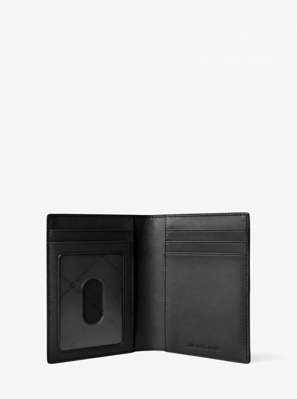 Michael Kors Mens Cooper Pebbled Leather Bi-Fold Card Case