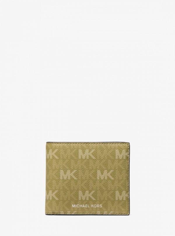 Michael Kors Mens Cooper Printed Signature Logo Billfold Wallet