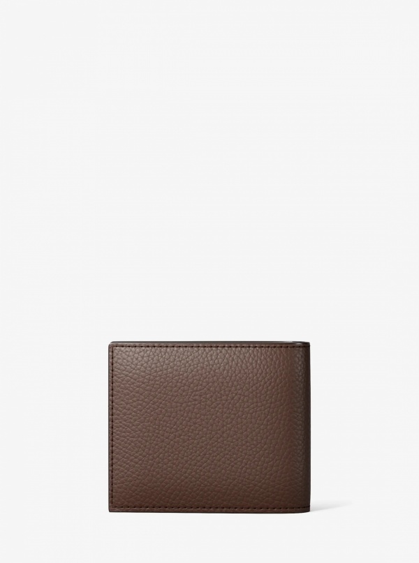 Michael Kors Mens Cooper Pebbled Leather Billfold Wallet With Passcase