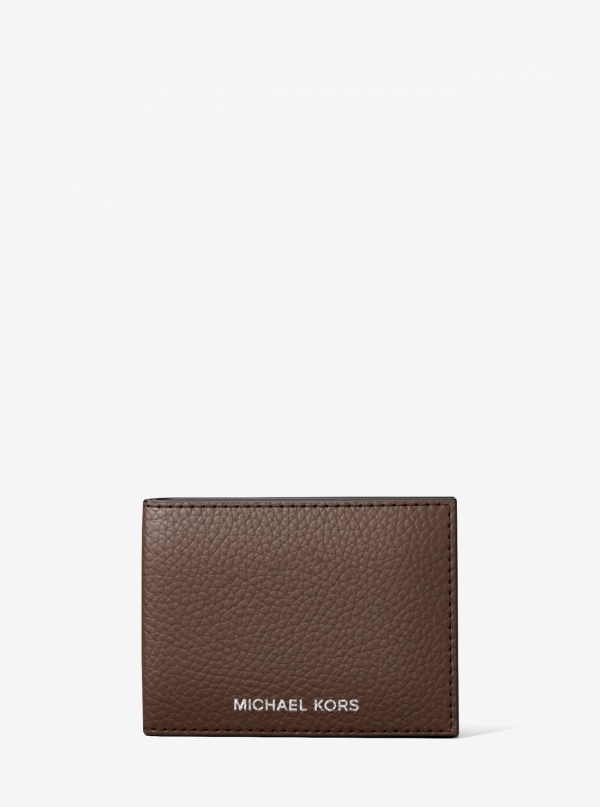Michael Kors Mens Cooper Pebbled Leather Billfold Wallet With Passcase