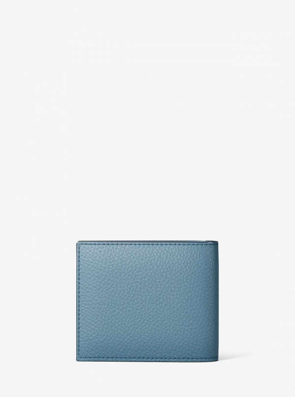 Michael Kors Mens Cooper Pebbled Leather Billfold Wallet With Passcase
