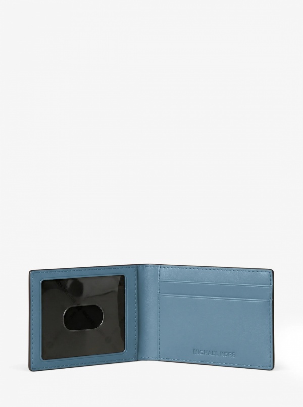 Michael Kors Mens Cooper Pebbled Leather Billfold Wallet With Passcase