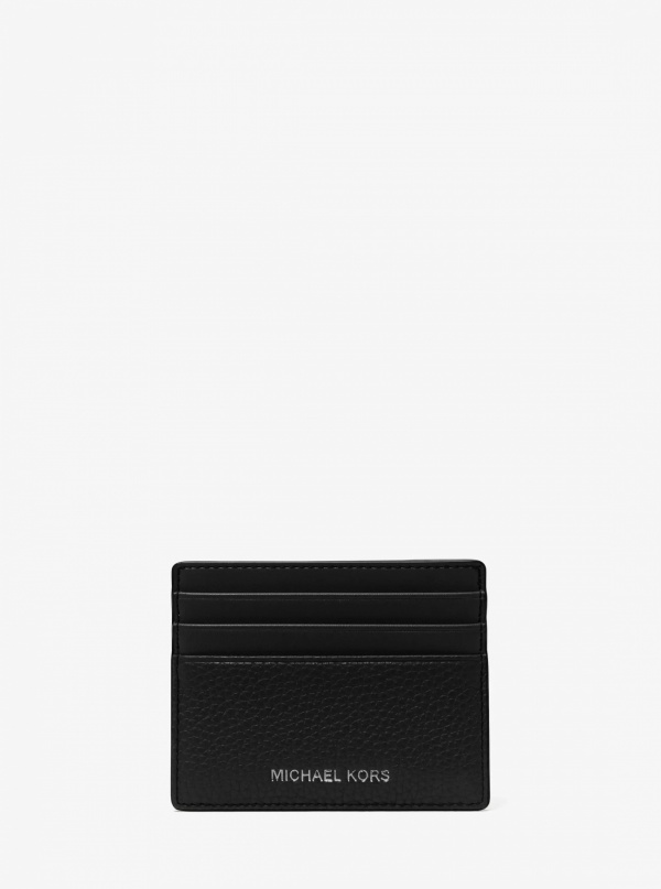 Michael Kors Mens Cooper Pebbled Leather Tall Card Case