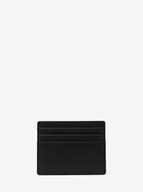 Michael Kors Mens Cooper Pebbled Leather Tall Card Case
