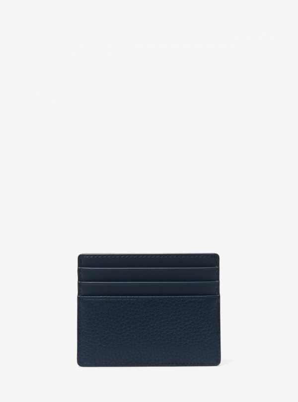 Michael Kors Mens Cooper Pebbled Leather Tall Card Case