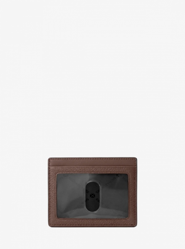 Michael Kors Mens Cooper Pebbled Leather Card Case