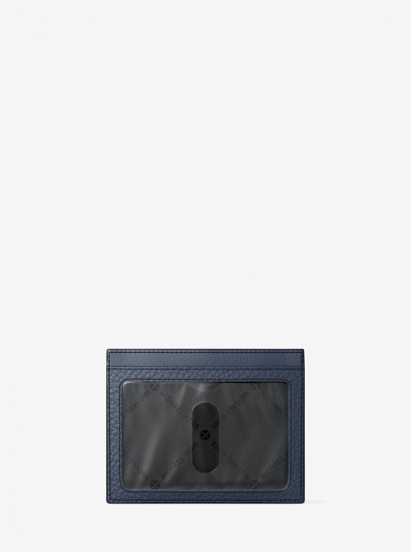 Michael Kors Mens Cooper Pebbled Leather Card Case