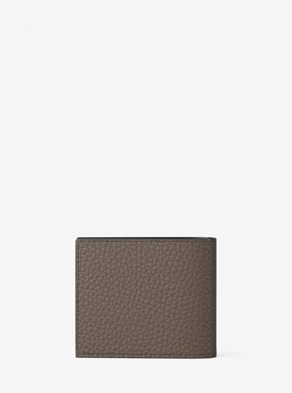 Michael Kors Mens Cooper Pebbled Leather Billfold Wallet With Coin Pouch