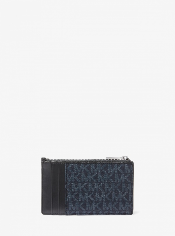 Cooper Slim Signature Logo Zip Wallet