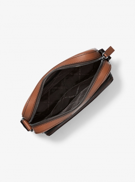 Michael Kors Mens Cooper Pebbled Leather Utility Crossbody Bag