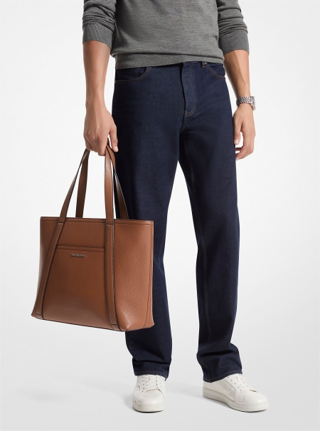 Michael Kors Mens Cooper Leather Tote Bag