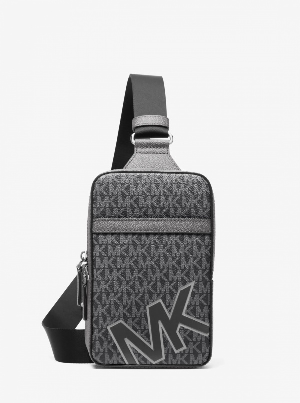 Michael Kors Mens Cooper Medium Signature Logo Sling Pack