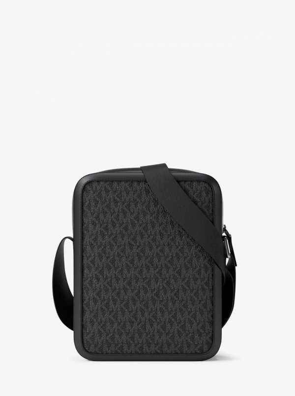 Michael Kors Mens Cooper Striped Signature Logo Flight Bag