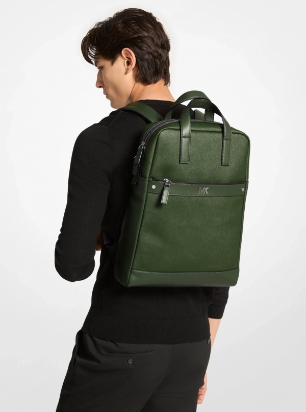Michael Kors Mens Cooper Leather Backpack