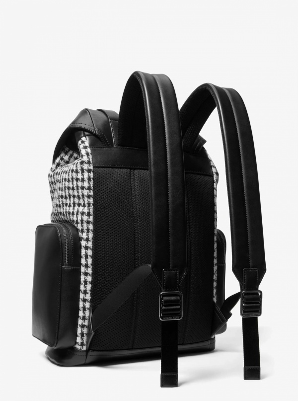 Michael Kors Mens Cooper Houndstooth City Backpack
