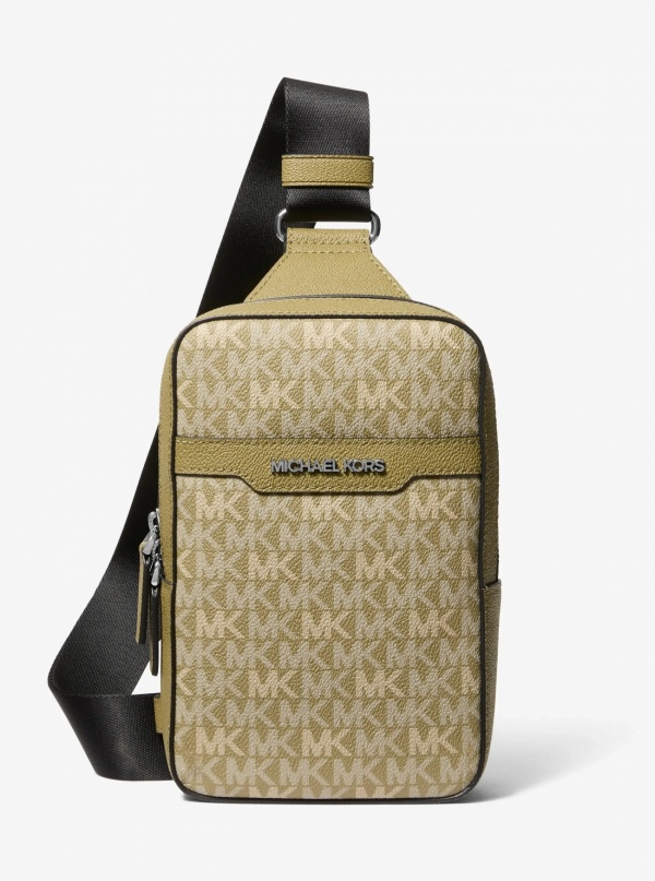 Michael Kors Mens Cooper Medium Signature Logo Sling Bag