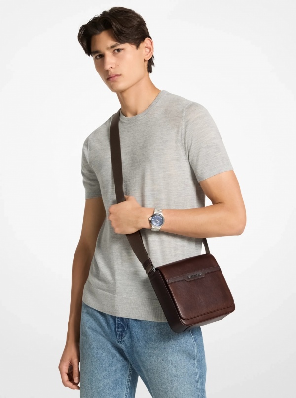 Michael Kors Mens Cooper Flap Crossbody Bag