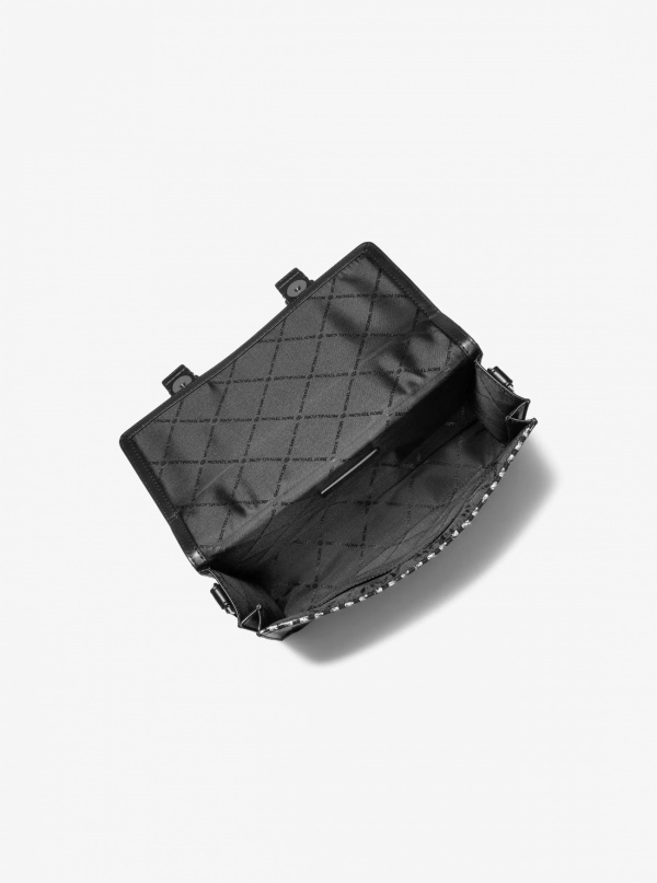 Michael Kors Mens Cooper Houndstooth Trunk Crossbody Bag