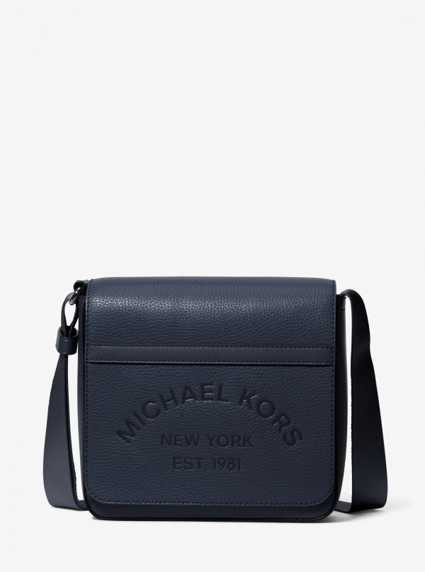Michael Kors Mens Cooper Pebbled Leather Crossbody Bag