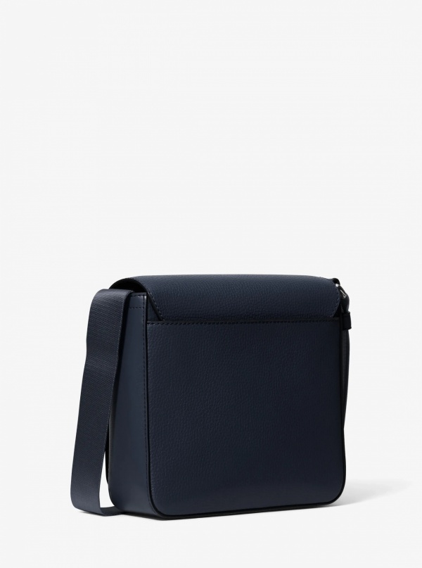 Michael Kors Mens Cooper Pebbled Leather Crossbody Bag