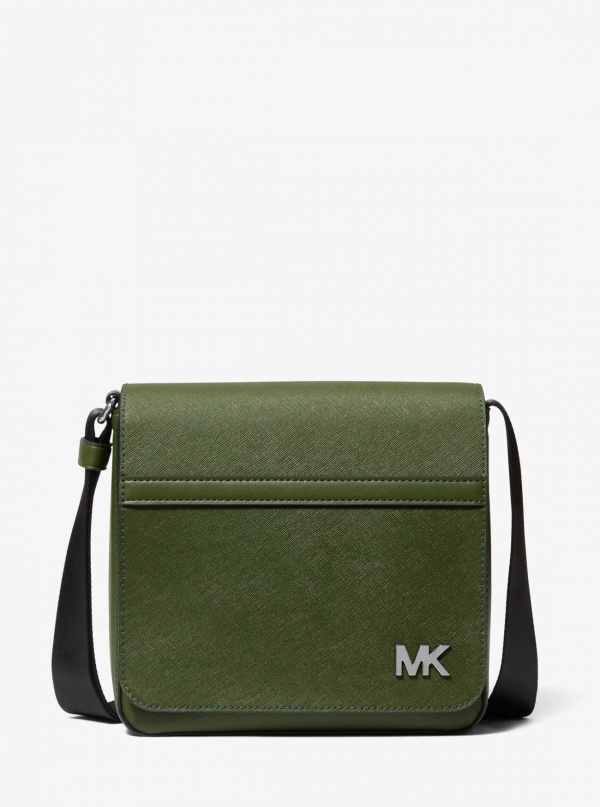 Michael Kors Mens Cooper Leather Crossbody Bag
