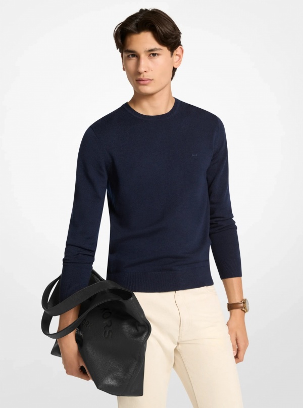Michael Kors Mens Cooper Small Logo Embossed Tote Bag