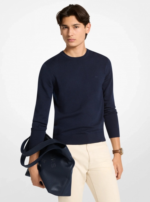 Michael Kors Mens Cooper Small Logo Embossed Tote Bag