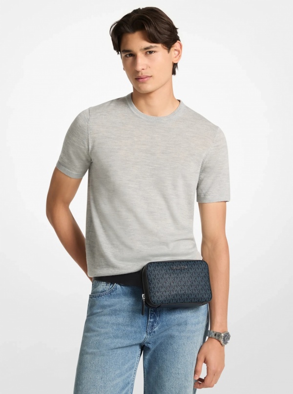 Michael Kors Mens Cooper Signature Logo Belt Bag