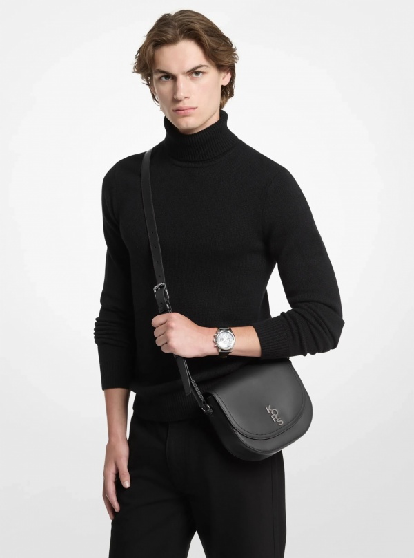 Michael Kors Mens Kole Medium Saddle Bag