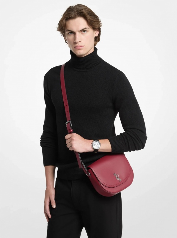 Michael Kors Mens Kole Medium Saddle Bag