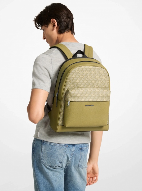 Michael Kors Mens Pacey Signature Logo Backpack