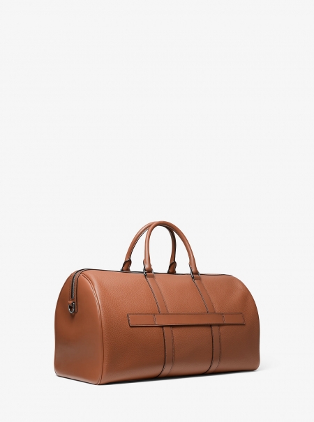 Michael Kors Mens Cooper Pebbled Leather Duffel Bag