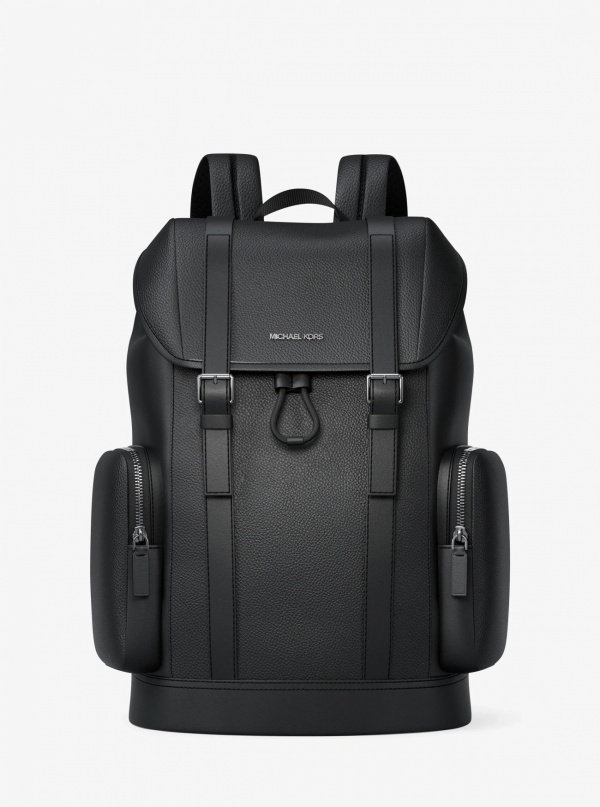Michael Kors Mens Cooper Pebbled Leather Backpack