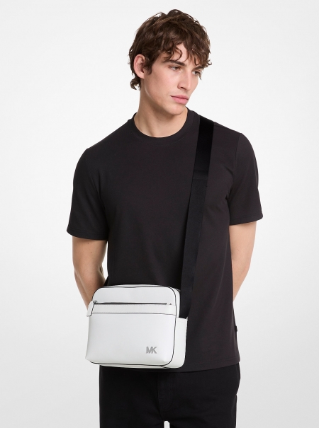 Michael Kors Mens Cooper Saffiano Leather Utility Crossbody Bag