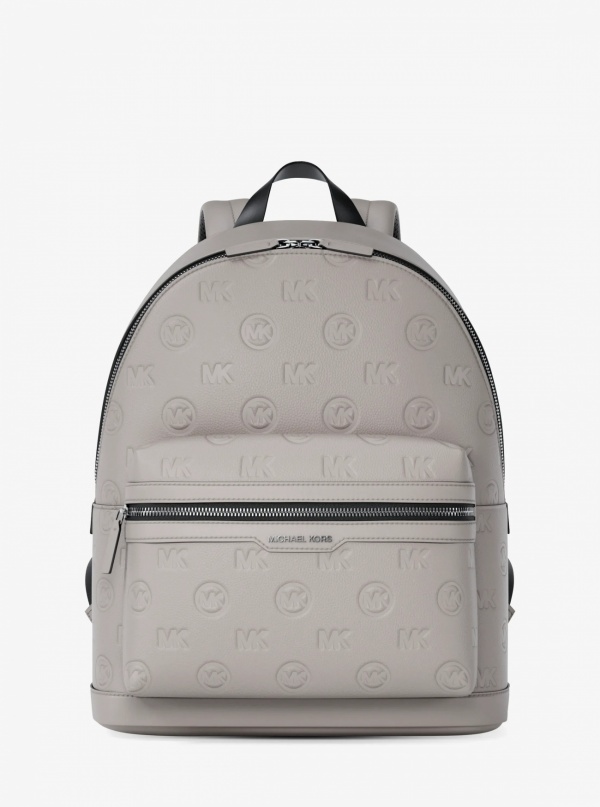 Michael Kors Mens Cooper Medium Logo Debossed Dome Backpack