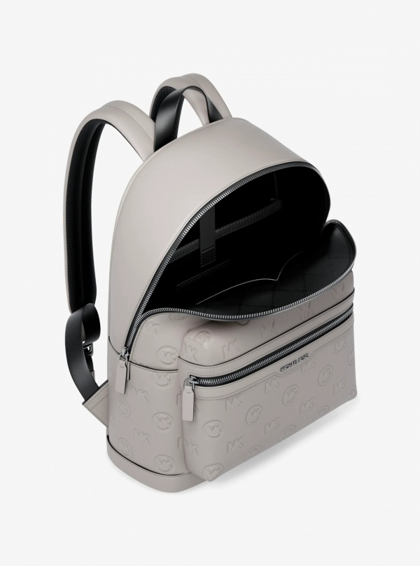 Michael Kors Mens Cooper Medium Logo Debossed Dome Backpack