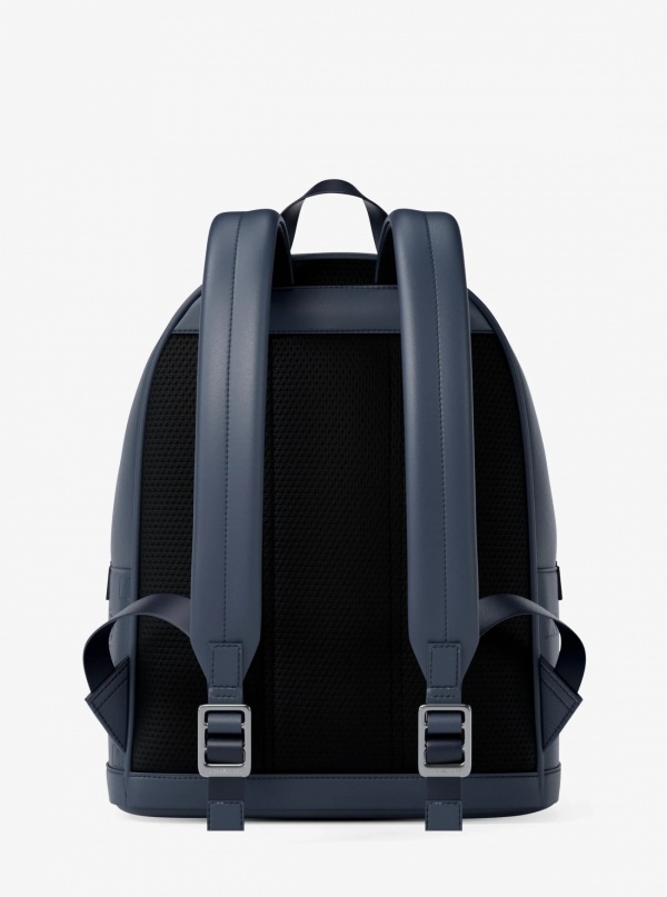 Michael Kors Mens Cooper Medium Logo Debossed Dome Backpack