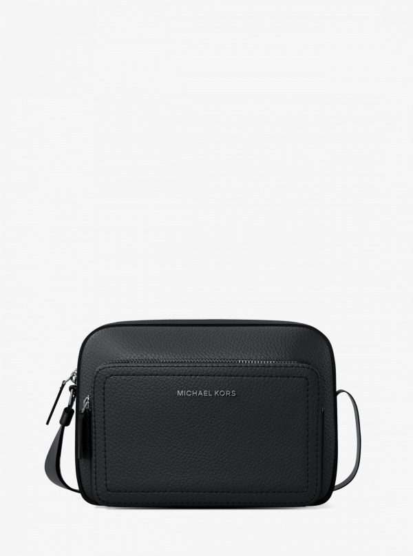 Michael Kors Mens Cooper Pebbled Leather Flight Bag