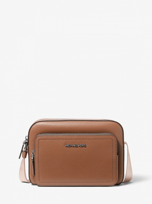 Michael Kors Mens Cooper Pebbled Leather Flight Bag